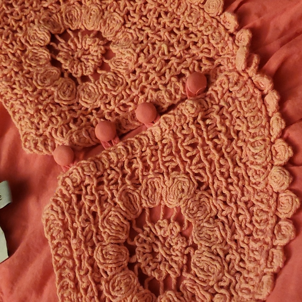 💞🌺Boho pink crochet top